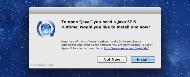 Instalar Java en OS X Mountain Lion