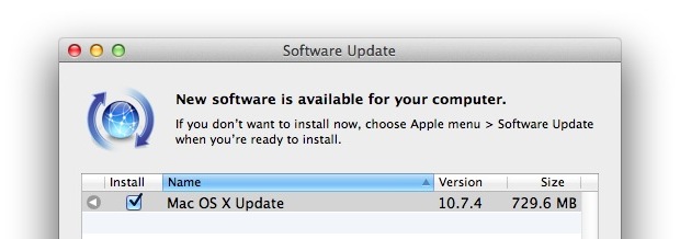 Actualización de OS X 10.7.4