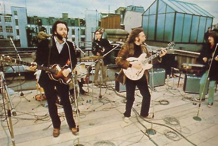 Beatles en los tejados de