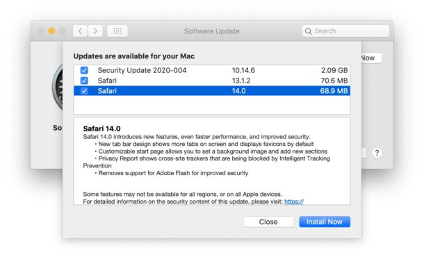 Safari 14 para Mac