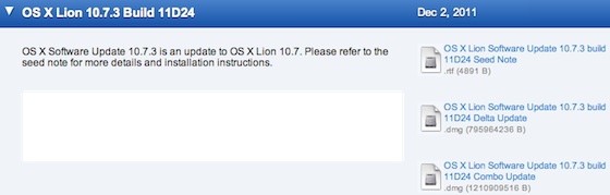 Mac OS X 10.7.3 11D24
