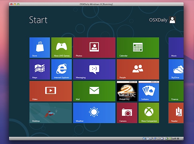 Windows 8 en VirtualBox