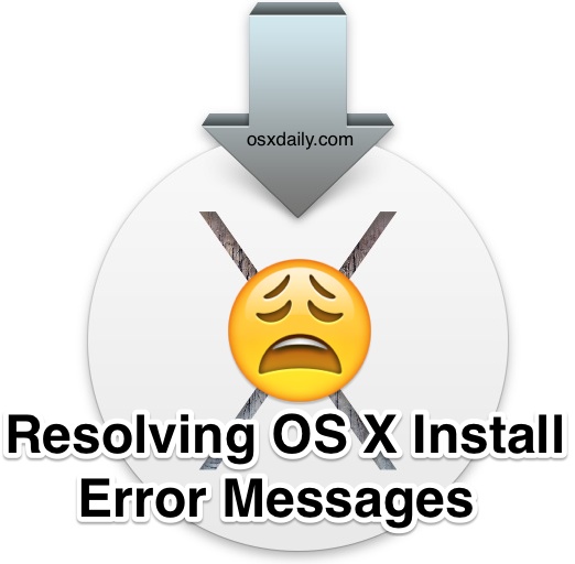 Resolver mensajes de error en la instalación de OS X