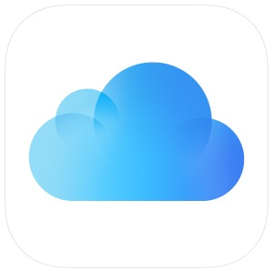 Icono de datos de iCloud en iOS