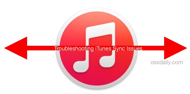 Solucionar problemas de sincronización de iTunes 12