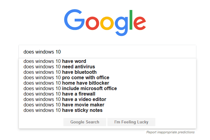 "¿Windows 10 necesita antivirus?" ocupa un lugar destacado en los resultados de búsqueda