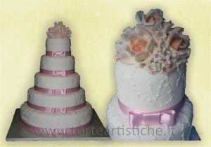 Pastel de bodas de varios pisos