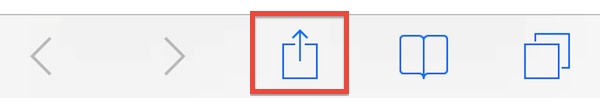 Compartir icono en Safari para iOS