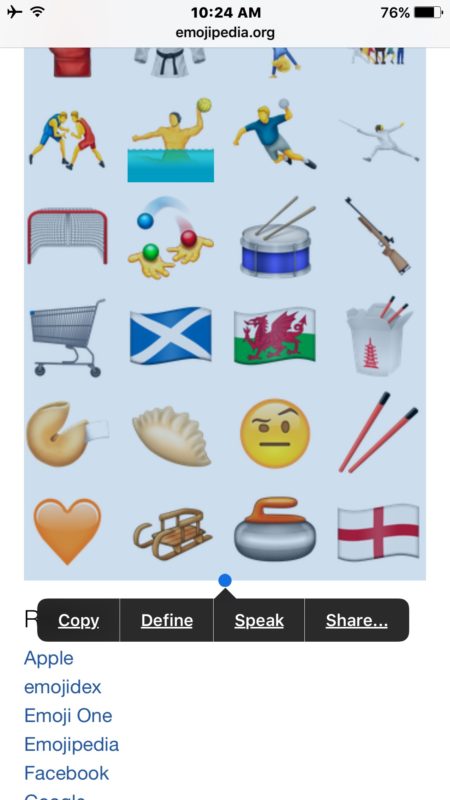 Copiar las nuevas imágenes de emoji