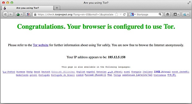 El navegador Tor es una versión modificada de Firefox