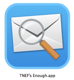 TNEF Se abren suficientes archivos de datos de Winmail en Mac OS X.
