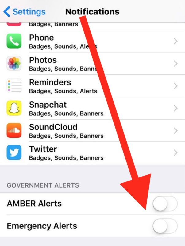 Cómo deshabilitar las alertas de emergencia en iPhone