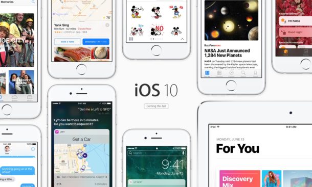 iOS 10 admite una amplia gama de hardware
