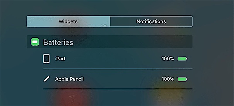 Verifique la duración de la batería del Apple Pencil