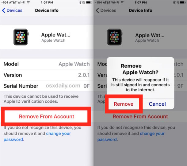 Elimina el dispositivo de tu ID de Apple y la lista de iCloud