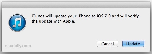 Actualizar manualmente iOS iOS 7