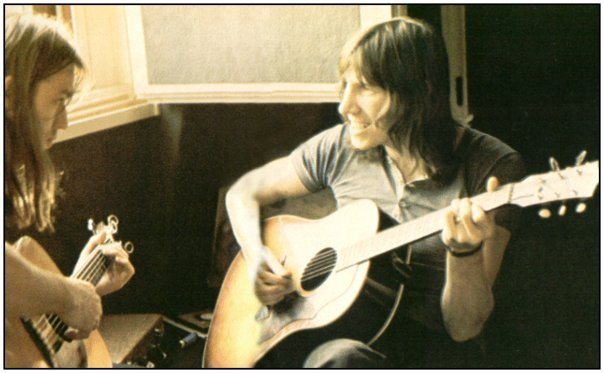 Gilmour y Waters en guitarras