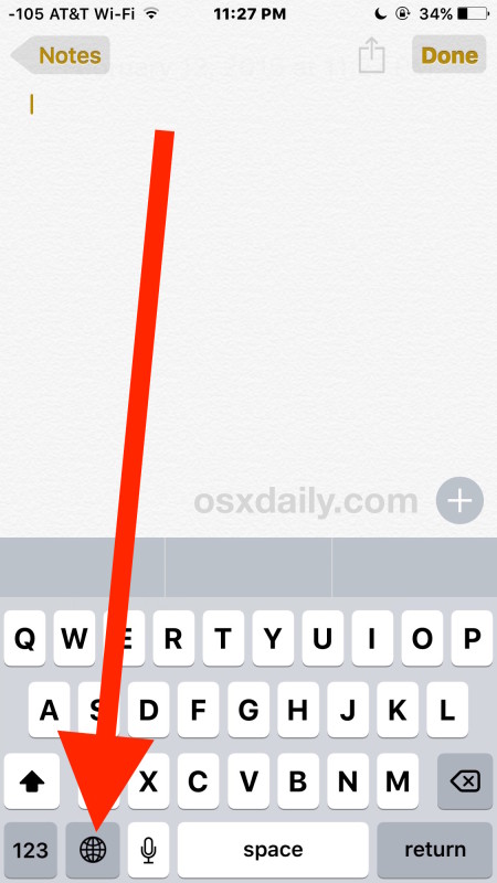 Accede al teclado de emoticonos en iOS