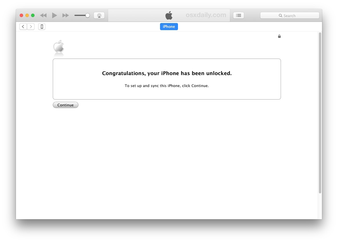 Felicitaciones por desbloquear su iPhone 7