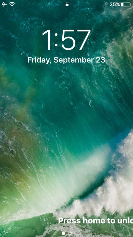 Deje los widgets y la pantalla de hoy en la pantalla de bloqueo de iOS 10