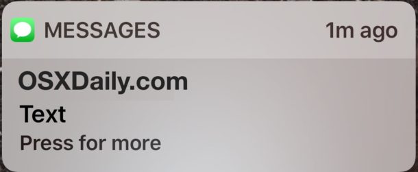 Los mensajes en la pantalla de bloqueo de iOS se pueden responder rápidamente