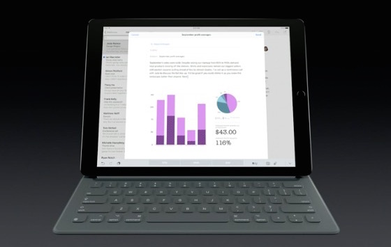 iPad Pro con teclado inteligente