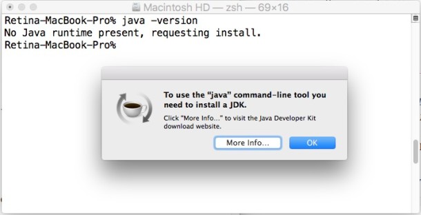 Instalar java en OS X El Capitan