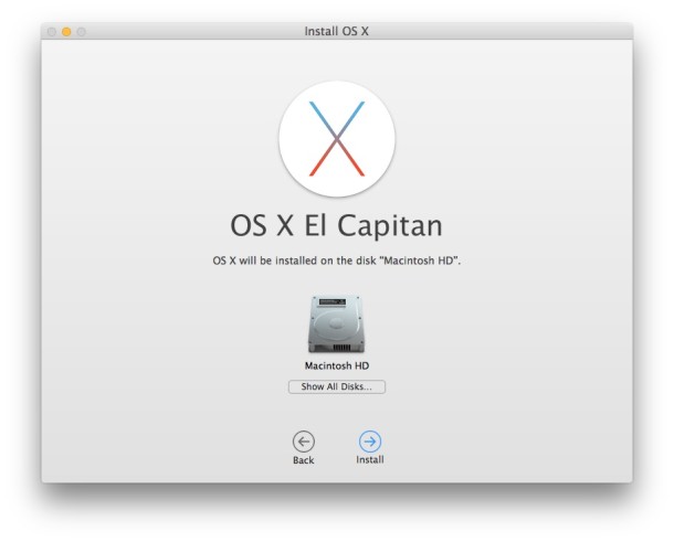 Instalación de OS X El Capitan