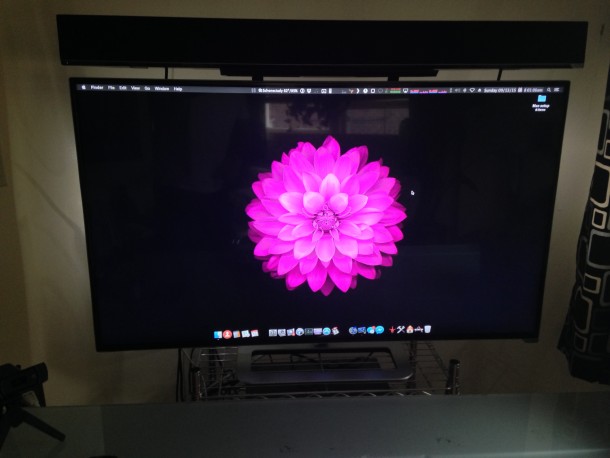 Configurar pub de escritorio Mac, TV como pantalla y barra de sonido