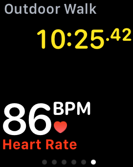 Monitoreo continuo de la frecuencia cardíaca con la aplicación de fitness Apple Watch