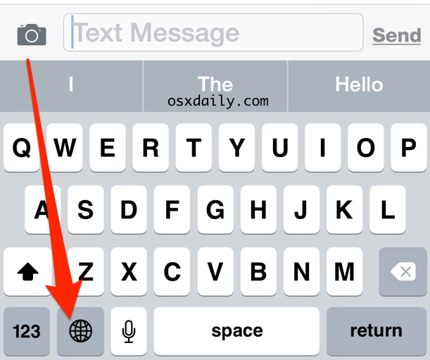 Cambiar el idioma del teclado en el iPhone