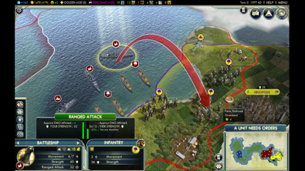 Captura de pantalla de Civilization V mac