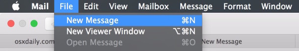 Cree nuevas pestañas de correo electrónico abiertas en OS X Mail