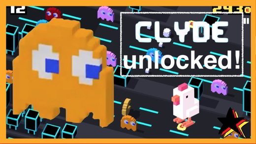 Clyde Pacman Crossy Road