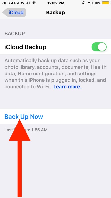 Haz una copia de seguridad de tu iPhone en iCloud
