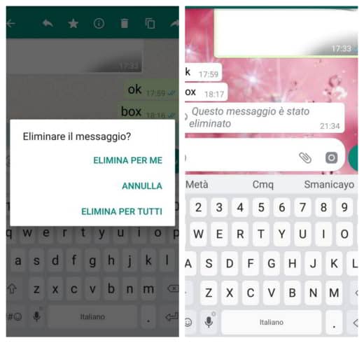 Cómo eliminar mensajes enviados en WhatsApp