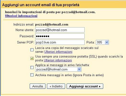 Agregar una cuenta de correo electrónico