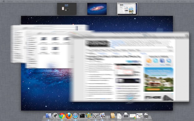 Habilitar Motion Blur en Mission Control (Mac OS X Lion)