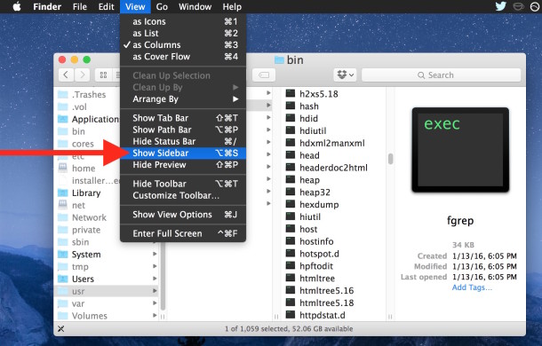 Cómo encontrar la barra lateral del Finder en Mac OS X.