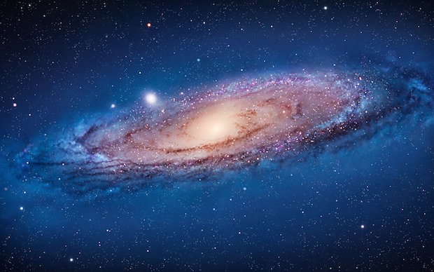 fondo de pantalla de galaxia ligera