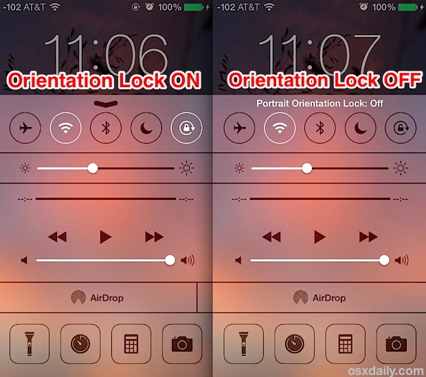 Usar bloqueo de orientación en iOS 7