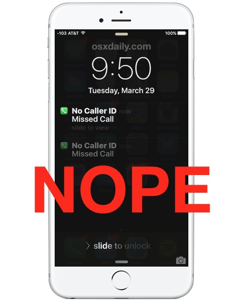 Bloquear llamadas desconocidas en iPhone