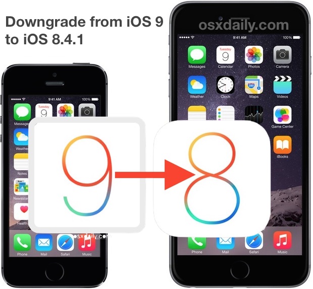 Cómo degradar iOS 9 a iOS 8.4.1