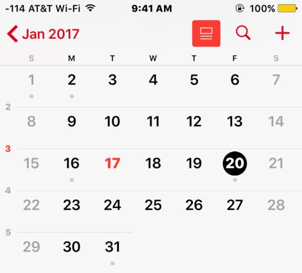 Comparte calendarios en iOS