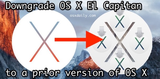 Cómo degradar OS X El Capitan