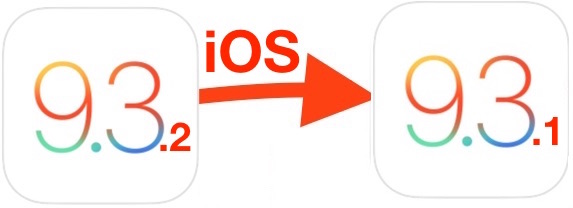 Actualice a iOS 9.3.2 a iOS 9.3.1