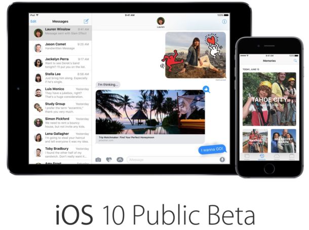 Versión beta pública de iOS 10