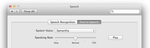 Voces en OS X Lion