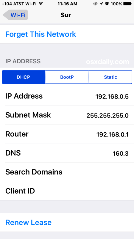 Encuentre la dirección IP de Wi-Fi en su iPhone o iPad