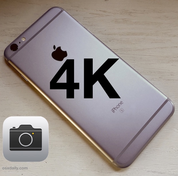 Graba videos 4K con iPhone
